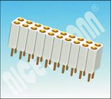 New Arrival 2.54 H: 7.0 mm Dual Rows DIP Female Header Socket in White