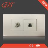 South American Electrical Telephone Socket TV Socket