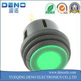 Green Illuminated Latching Push Button Switch