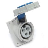 3 Phase 230V 50/60 Hz CF1475 16AMP Waterproof 3 Pin Power Cube Socket IP67 Nylon Industrial Plug Wall Socket Connector Coupler Trailing Socket