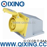 Commando 32A 3p Yellow IP44 Surface Mounted Socket