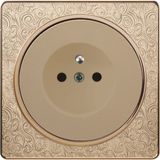 Pattern Design EU Standard 13A Square-Pinned Switch Socket