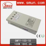 100W 18VDC 5.6A Rainproof Switching Power Supply (SMFY-100-18) with IP40