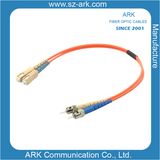 ST/PC-SC/PC Multimode Duplex Optical Fiber Jumper (0.5M)
