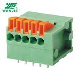PCB Screwless Spring Terminal Block Male Female Connector Wj141V/141r, Pitch 2.54mm