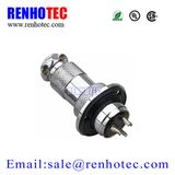 Gx20 Connector 3 Hole Flange Panel Mount 19mm Aviation Connector with Cap