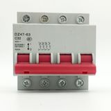 Dz47 Mini Ciciuit Breaker 4p 4.5kv Fireproof