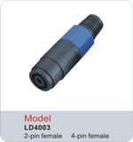 Speakon Plug for Speaker Cable 4 Pole 4-Pin Female Connector