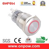 Onpow 19mm Push Button Switch (LAS1-AGQ-11E/G/12V/S, CE, UL, CCC, RoHS)