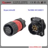 Cnlinko Electrical Plug 7 Pin Bulkhead Connector