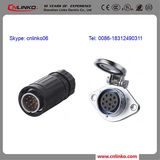 Cnlinko 12pin Electric Quick Connector for Signal with 24AWG Cable