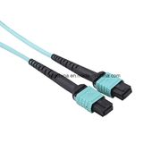 MTP MPO Om3 Aqua 12cores Fiber Optic Patchcord
