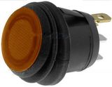 Amber Illuminated Push Switch 10A 12V Spst Waterproof Dust Water Proof IP65