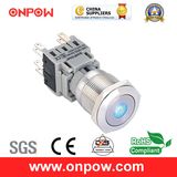 Onpow 19mm Push Button Switch (LAS1-BGQ-11D/R/12V/S, UL, CE, RoHS)