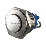 16mm Nickel Plated Brass High Top Momentary Metal Push Button Switch