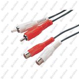 6ft 2RCA Male/Female Extenstion Cable