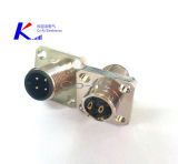 2, 3, 4, 5, 6, 8, 12, 17 Pin Square Flange M12 Female/Male PCB Socket Plug