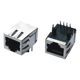 Shielded Single Port Bicolor LED CAT6 RJ45 Network Jack