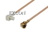 Umcx Plug to MCX Plug Right Angle Cable