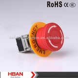 Ce RoHS 16mm Mushroom Head Type Emergency Stop Switch