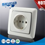 Grounding 1 Gang 2pin German Electrical Wall Socket
