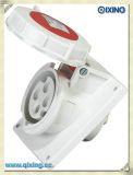 Cee Norm 4p 400V Red Panel Mounted Socket