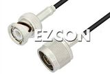 N Male to BNC Male Cable