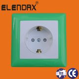 Colourful Plated Schuko Socket Outlet