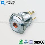 16mm 1no Resetable Flat DOT Illuminated IP65 Ik08 Push Button Switch
