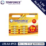 Alkaline Dry Battery with Ce Approved for Toy 8PCS (LR6-AA Size)