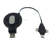 for Apple Ios Type C Andorid Mobile Phone Charger with Extension Cable Retractor