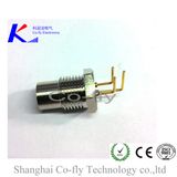 M8 Panel Mount PCB Solder Type 3-Pin Shielded Right Angle Femele Connector