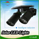 High-Quality Adjustable LED Solar Spotlight Outdoor Wall Light New-Style Double-Arms