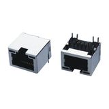 Single Port Shielding PCB Modular Jack RJ45 Connector