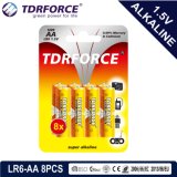 1.5volt Primary Dry Alkaline Battery with Ce/ISO 8PCS (LR6-AA Size)