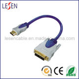 HDMI 19-Pin Plug to DVI Plug Digital Cable