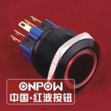 Onpow 25mm Ring Illuminated Lighted Vandal Proof Push Button Switch (GQ25-11E/A) (Dia. 25mm) (CE, CCC, RoHS, REECH)