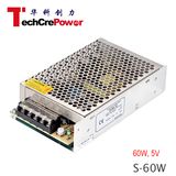 S-60-5 Ce Certification Good Quality, 220V AC to 5V DC Transformer 60W Switch Power Supply