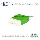 LC/APC Fiber Optic Adapter with Four Dust Cap