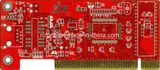 Double Sided Gold Finger PCB with Red Colour
