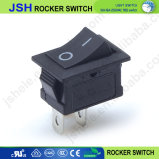 Black Push Button Mini Switch 6A-10A 110V 250V Kcd1-101 2pin Snap-in