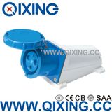 63A Wall Mounted Socket, Cable Penetration From The Top and Bottom (QX-133)