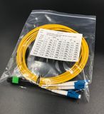 Fiber Optical MPO-LC Duplex Patch Cord LSZH for Local Area Network