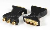 DVI (18+5) Male to 3RCA Female Adaptor