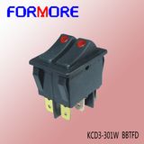 Double Pole Rocker Switch/Lighted Rocker Switch /Switch with Eye Light