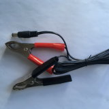 Offer Black 1m Alligator DC Power Cable with Alligator Clip Battery