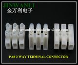 PA8 3 Way Feed Through Terminal Block with Wire Protector