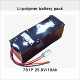 7s Li-Po Battery Pack 25.9V 10ah Li-Polymer Battery Pack