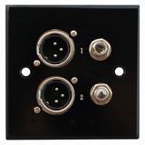 Aluminum XLR Wall Socket, Face Plate (9.2077)