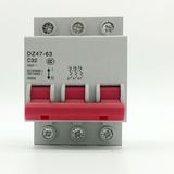 Dz47 Mini Ciciuit Breaker 3p MCB 4.5kv Fireproof